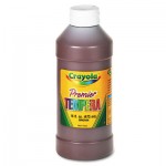 Crayola 541216007 Premier Tempera Paint, Brown, 16 oz 54-1216-007