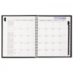 DayMinder 11G400H0006 Premiere Monthly Planner, 6 7/8 x 8 3/4, Black, 2016 AAGG400H00