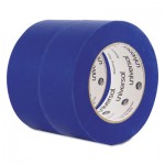 Premium Blue Masking Tape w/Bloc-it Technology, 48mm x 54.8m, Blue, 2/Pack UNVPT14049