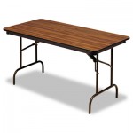 Iceberg Premium Wood Laminate Folding Table, Rectangular, 60w x 30d x 29h, Oak ICE55215