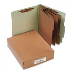 Acco A7015048 Pressboard 25-Pt Classification Folders, Letter, 8-Section, Leaf Green, 10/Box ACC15048