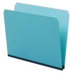 Pendaflex Pressboard Expanding File Folders, Straight Cut, Top Tab, Letter, Blue, 25/Box PFX9200