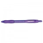 Paper Mate Profile Retractable Ballpoint Pen, Bold 1.4mm, Purple Ink/Barrel, Dozen PAP35830