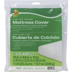 Duck Brand Queen/King Mattress Cover - Clear, 76 in. x 94 in. x 12 in 1140236