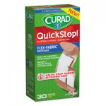 Curad QuickStop Flex Fabric Bandages, Assorted, 30/Box MIICUR5245