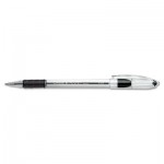 Pentel R.S.V.P. Stick Ballpoint Pen, .7mm, Trans Barrel, Black Ink, Dozen PENBK90A