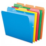 Pendaflex Ready-Tab File Folders, 1/3 Cut Top Tab, Letter, Assorted Colors, 50/Box PFX42338