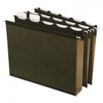 Pendaflex Ready-Tab Hanging File Folders, 2" Capacity, 1/5 Tab, Letter, Green, 20/Box PFX42701