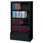 Receding Lateral File with Roll Out Shelves 43513