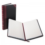 Boorum & Pease Record/Account Book, Black/Red Cover, 300 Pages, 14 1/8 x 8 5/8 BOR9300R