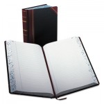 Boorum & Pease Record/Account Book, Record Rule, Black/Red, 500 Pages, 14 1/8 x 8 5/8 BOR9500R