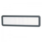 UNV08223 Recycled Cubicle Nameplate with Rounded Corners, 9 1/8 x 2 1/4, Charcoal UNV08223