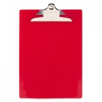 Saunders Recycled Plastic Clipboards, 1" Capacity, Holds 8 1/2w x 12h, Red SAU21601