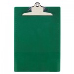 Saunders Recycled Plastic Clipboards, 1" Capacity, Holds 8 1/2w x 12h, Green SAU21604