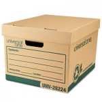 UNV28224 Recycled Record Storage Box, Letter, 12 x 15 x 10, Kraft, 12/Carton UNV28224