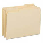 Smead Reinforced Tab Manila File Folders, 1/3-Cut Tabs, Letter Size, 14 pt. Manila, 100/Box SMD10434