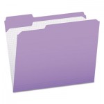 Pendaflex R152 1/3 LAV Reinforced Top Tab File Folders, 1/3 Cut, Letter, Lavender, 100/Box PFXR15213LAV