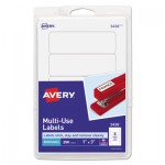 Avery Removable Multi-Use Labels, Inkjet/Laser Printers, 1 x 3, White, 5/Sheet, 50 Sheets/Pack, (5436) AVE05436