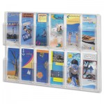 Safco Reveal Clear Literature Displays, 12 Compartments, 30 w x 2d x 20 1/4h, Clear SAF5604CL
