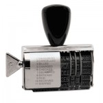 Identity Group Rubber 11-Message Dial-A-Phrase Stamp, Dater, Conventional, 2 x 0.38 USST2754