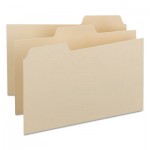 Smead Self-Tab Card Guides, Blank, 1/3 Tab, Manila, 8 x 5, 100/Box SMD57030