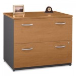 Bush WC72454CSU Series C Collection 2 Drawer 36W Lateral File (Assembled), 35.75w x 23.38d x 29.88h, Natural