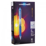 Uni-Ball Signo Retractable Gel Pen, 0.7mm, Blue Ink, Blue/Metallic Barrel, Dozen SAN65941