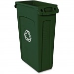 Rubbermaid Commercial Slim Jim Vent Recycle Container 354007GNCT