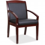 Lorell Sloping Arms Wood Guest Chair 20020