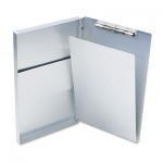 Saunders Snapak Aluminum Forms Folder, 1/2" Capacity, Holds 8-1/2w x 14h, Silver SAU10519