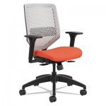 HON Solve Series ReActiv Back Task Chair, Supports up to 300 lbs., Bittersweet Seat/Titanium Back, Black Base HONSVR1AILC46TK