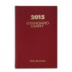 At-A-Glance Standard Diary Recycled Daily Reminder, Red, 5 x 7 1/2, 2016 AAGSD38713