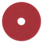 PAD 4013 RED Standard Floor Pads, 13" dia, Red, 5/Carton BWK4013RED
