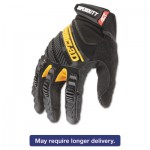 SuperDuty Gloves, Medium, Black/Yellow, 1 Pair IRNSDG203M