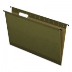Pendaflex 6153 1/5 SureHook Hanging Folders, Legal Size, 1/5-Cut Tab, Standard Green, 20/Box PFX615315