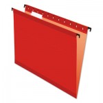 Pendaflex 6152 1/5 RED SureHook Hanging Folders, Letter Size, 1/5-Cut Tab, Red, 20/Box PFX615215RED