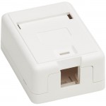 Tripp Lite Surface-Mount Box for Keystone Jack - 1 Port, White N082-001-WH