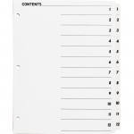 Business Source Table of Content Quick Index Dividers 05855