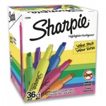 Sharpie Tank Style Highlighters, Chisel Tip, Assorted Colors, 36/Pack SAN2133496