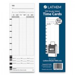 Lathem Time Time Card, Bi-Weekly/Monthly/Semi-Monthly/Weekly, One Side, 9", 100/Pack LTHE17100