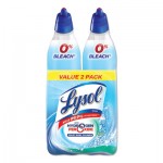 LYSOL Brand 19200-96084 Toilet Bowl Cleaner w/Hydrogen Peroxide, Cool Spring Breeze, 24 oz Angle Neck Bottle, 2/Pack