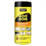 Goo Gone Tough Task Wipes, 8 x 7, Citrus Scent, White, 24/Canister, 4 Canister/Carton WMN2000