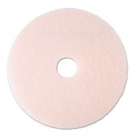 3M Ultra High-Speed Eraser Floor Burnishing Pad 3600, 20" Diameter, Pink, 5/Carton MMM25858