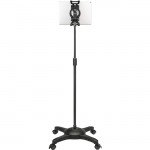 Aidata Universal Tablet Mobile Stand with Locking Casters, Black US-5123RB