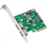 SYBA Multimedia USB 3.1 Type-A PCI-E 3.0 x4, 2 Port SD-PEX20185