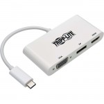Tripp Lite USB-C Multiport Adapter - HDMI/DisplayPort/VGA, White U444-06N-HVDPW