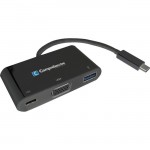 Comprehensive USB Type-C to VGA + USB3.0 + Power Delivery (PD) Adapter USB3C-VGAUSB3PD
