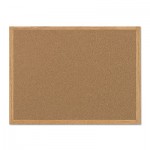Value Cork Bulletin Board with Oak Frame, 24 x 36, Natural BVCMC070014231