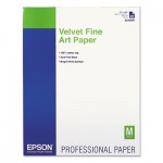 Velvet Fine Art Paper, 17 x 22, White, 25 Sheets/Pack EPSS042097
