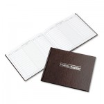 Wilson Jones WS490A Visitor Register Book, Red Hardcover, 112 Ruled Pages, 8 1/2 x 11 WLJS490